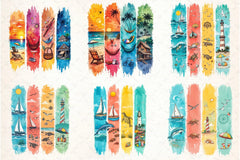 Summer Brushstroke Clipart Bundle - CraftNest - Digital Crafting and Art