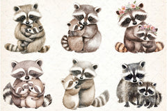 Raccoon & Kit Clipart Bundle 1 - CraftNest - Digital Crafting and Art