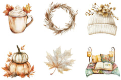 Neutral Autumn Clipart - CraftNest - Digital Crafting and Art