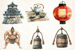 Japanese Culture Clipart Bundle - CraftNest - Digital Crafting and Art