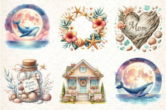 Mother's Day Beach Clipart Bundle - CraftNest - Digital Crafting and Art