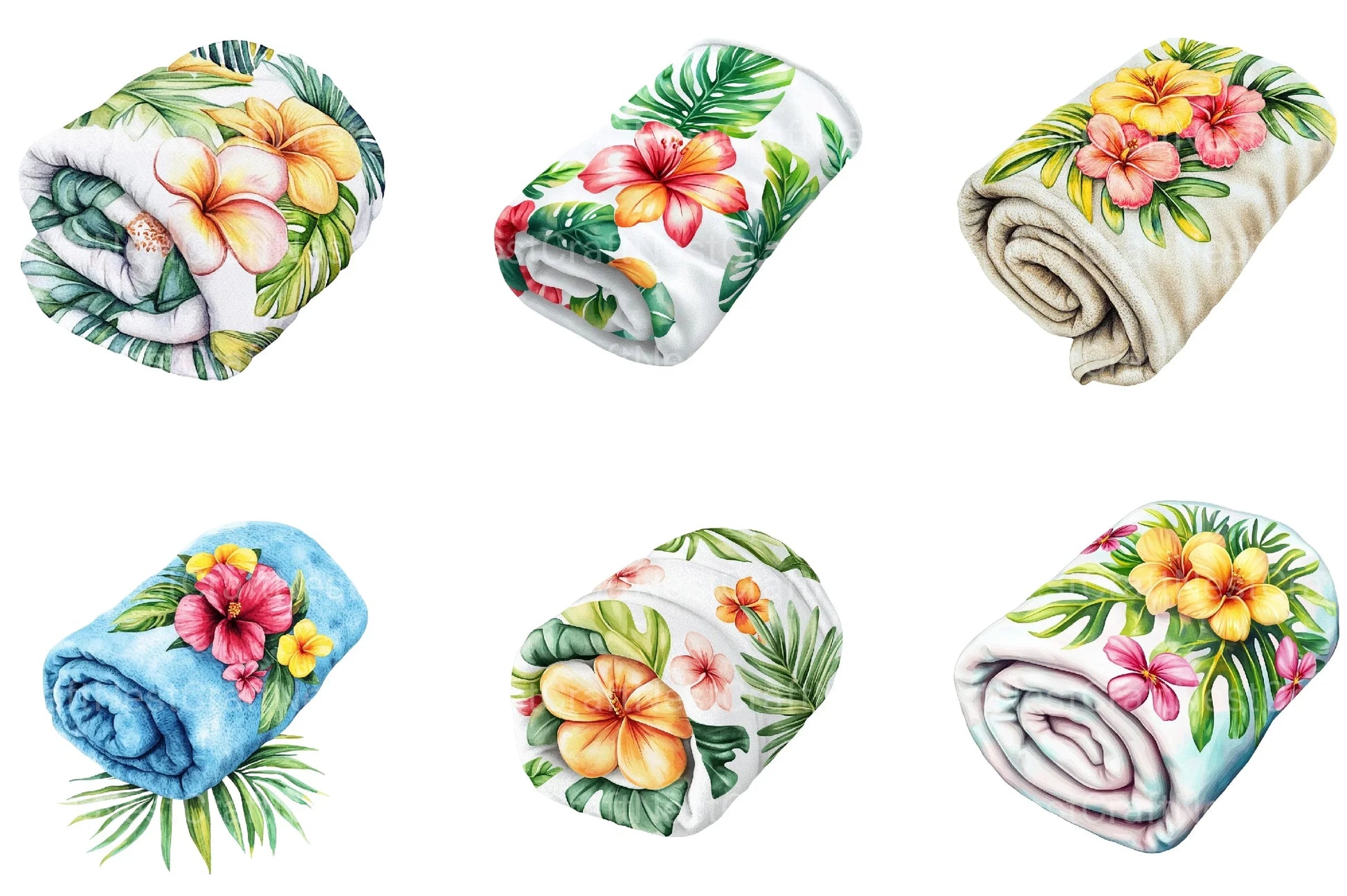 Summer Towel Clipart Bundle - CraftNest - Digital Crafting and Art