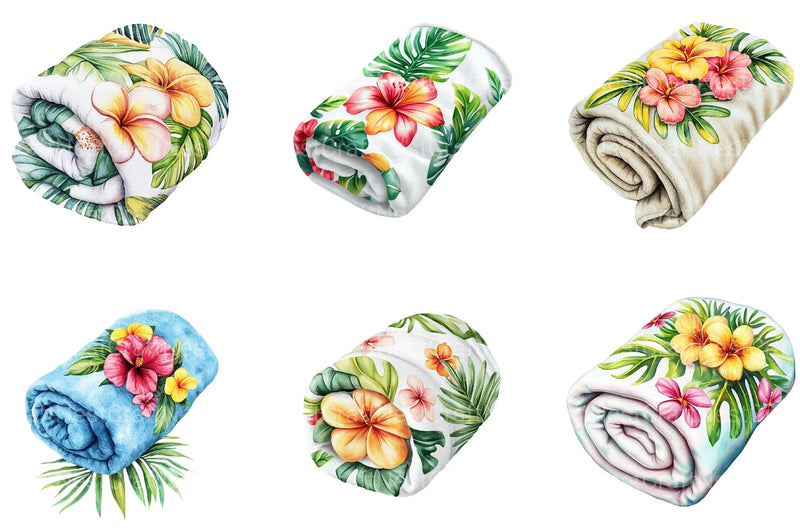 Summer Towel Clipart Bundle - CraftNest - Digital Crafting and Art