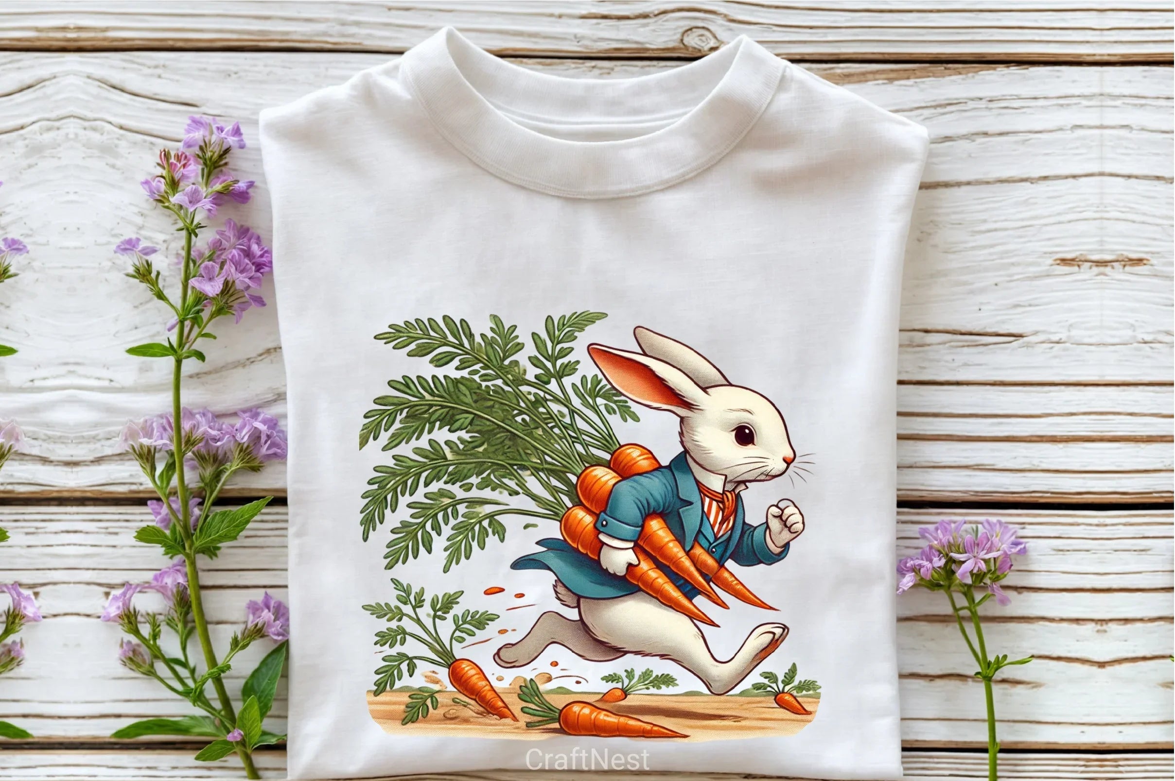 Easter Rabbit & Carrot Clipart Bundle 3 - CraftNest - Digital Crafting and Art