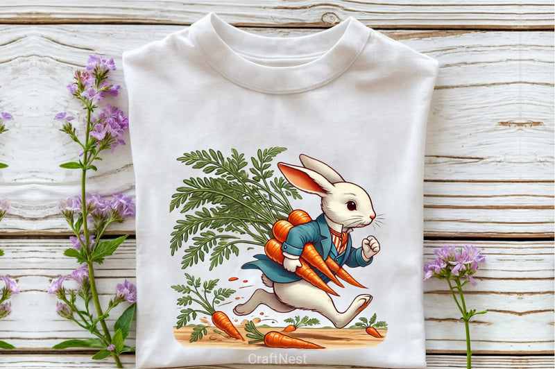 Easter Rabbit & Carrot Clipart Bundle 3 - CraftNest - Digital Crafting and Art