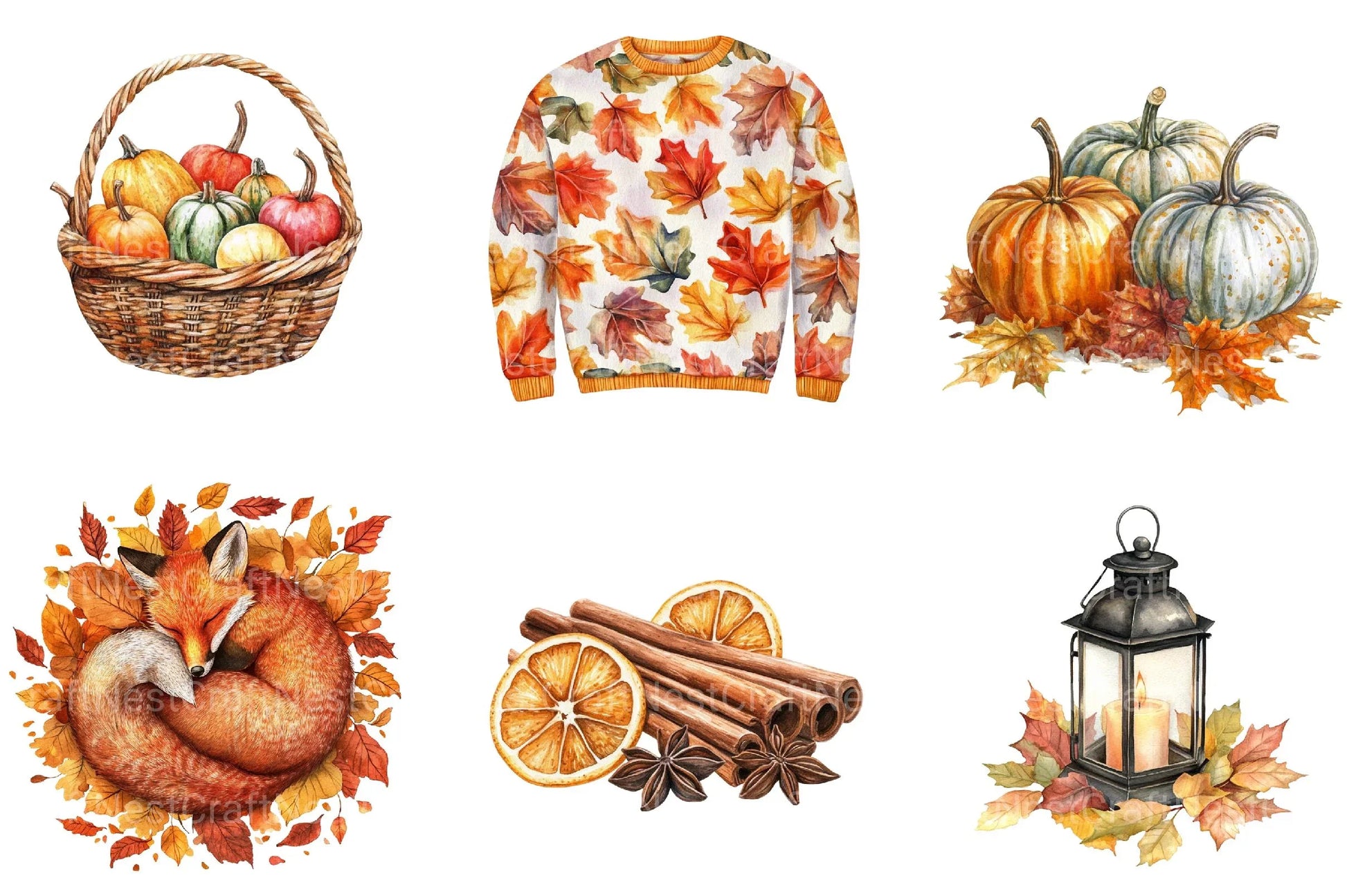 Autumn Clipart - CraftNest - Digital Crafting and Art