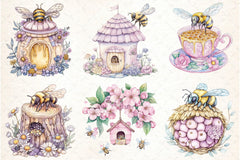 Bee Home Clipart Bundle 99 - CraftNest - Digital Crafting and Art