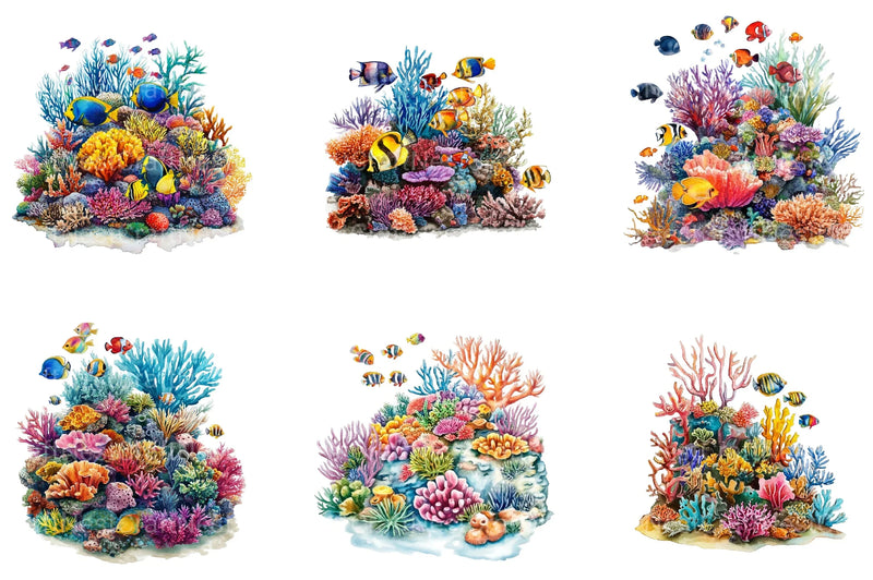 Summer Fish Swimming Clipart Bundle - CraftNest - Digital Crafting and Art