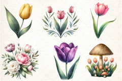 Tulip Clipart Bundle 99 - CraftNest - Digital Crafting and Art