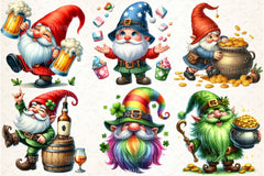 St. Patrick's Day Gnomes Clipart Bundle - CraftNest - Digital Crafting and Art