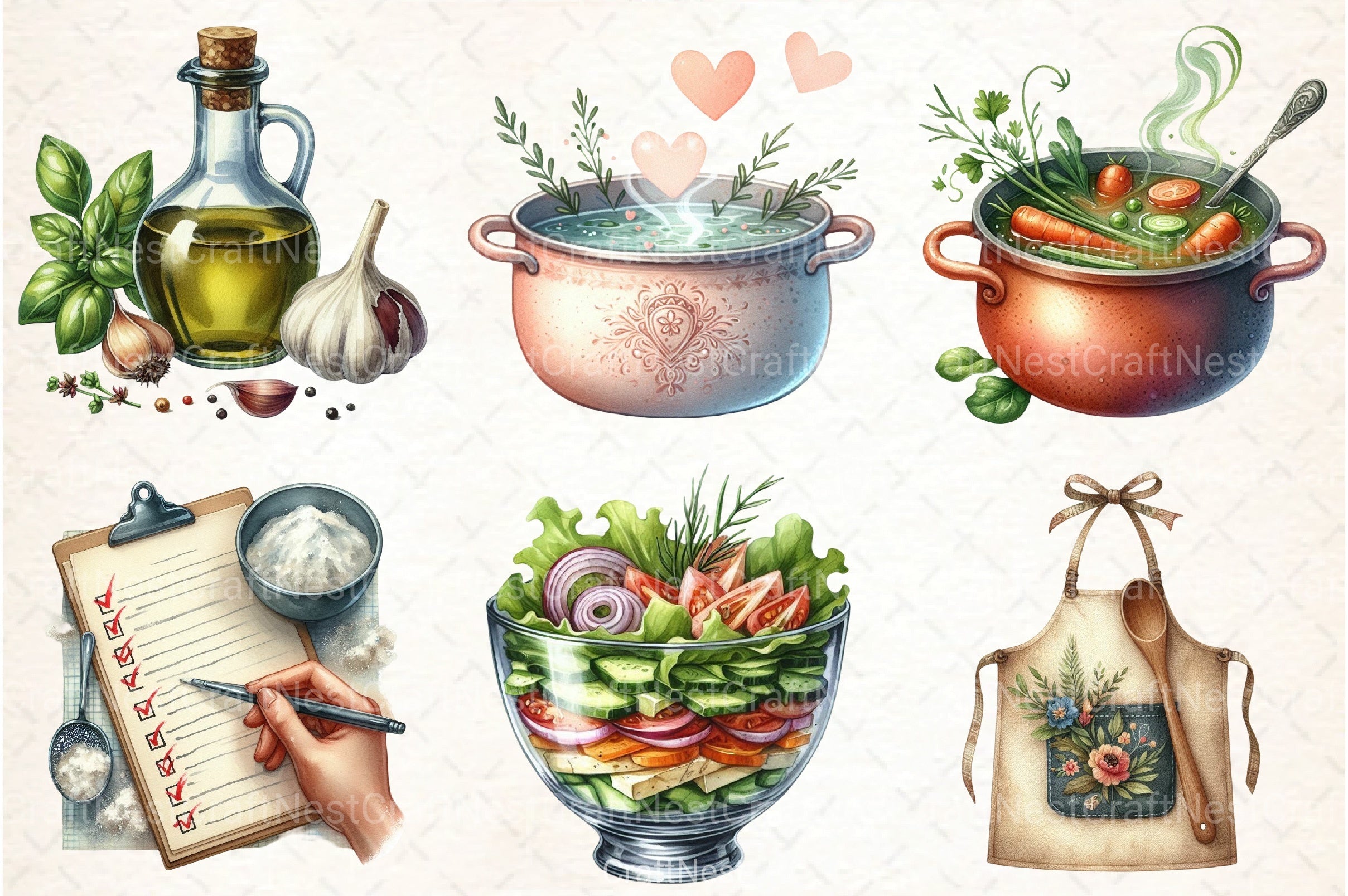 Recipe Clipart Bundle - CraftNest - Digital Crafting and Art