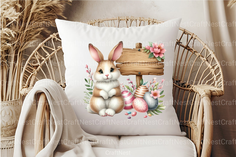 Cute Easter Bunny Clipart Bundle 17 - CraftNest - Digital Crafting and Art
