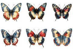4th of July Butterfly Clipart - CraftNest - Digital Crafting and Art