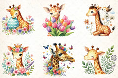 Giraffe Spring Clipart Bundle 1 - CraftNest - Digital Crafting and Art