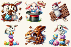 Funny Easter Bunny Clipart Bundle 2 - CraftNest - Digital Crafting and Art