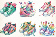 Spring Sneakers Clipart Bundle - CraftNest - Digital Crafting and Art