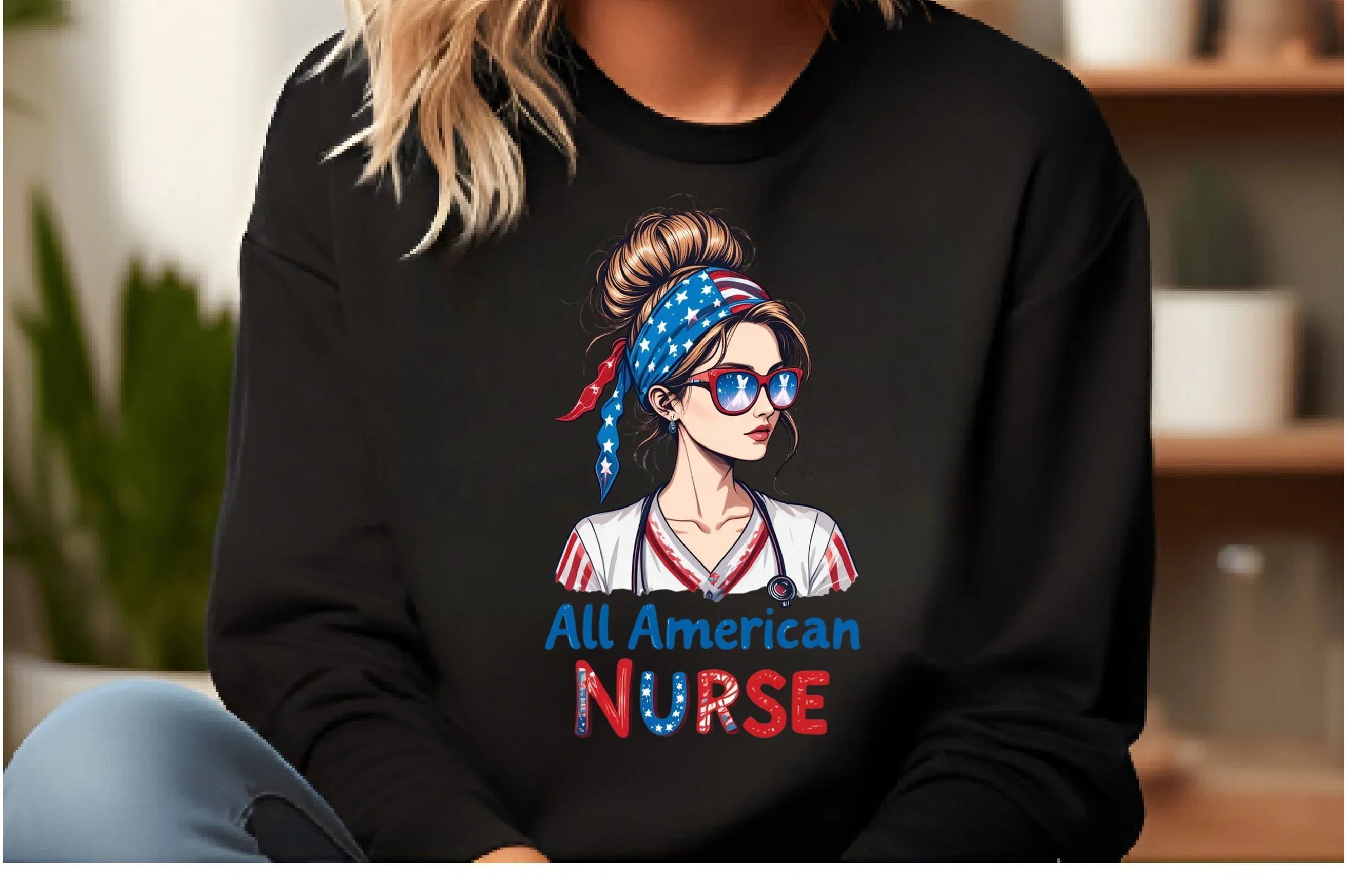 Patriotic 4th of July Nurse Clipart Bundle - CraftNest - Digital Crafting and Art
