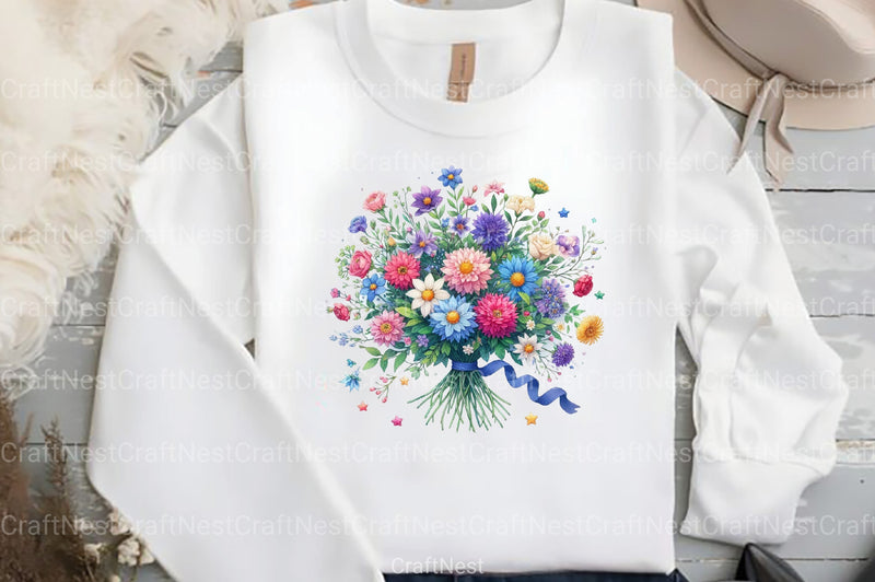 Birth Month Flower Clipart Bundle 8 - CraftNest - Digital Crafting and Art