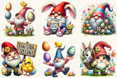 Easter Gnome Clipart Bundle 7 - CraftNest - Digital Crafting and Art