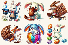 Funny Easter Bunny Clipart Bundle 2 - CraftNest - Digital Crafting and Art