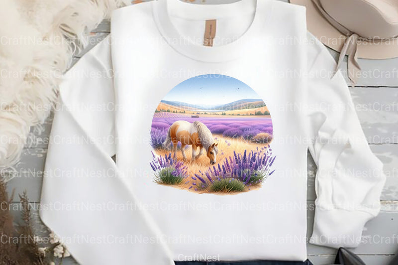 Boho Wild Flowers Horse Clipart Bundle - CraftNest - Digital Crafting and Art