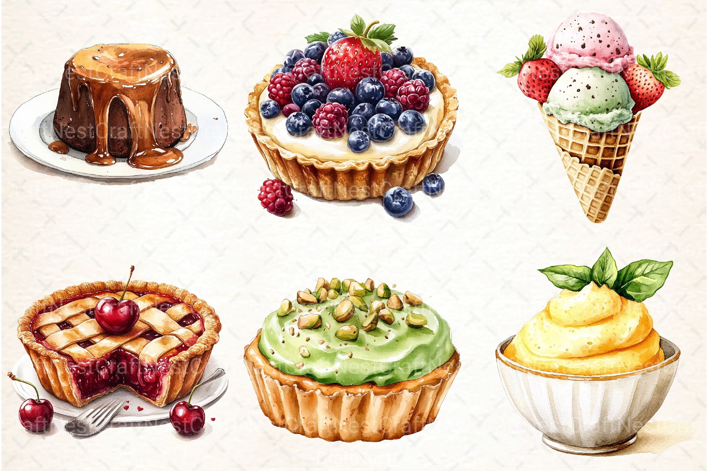 Sweet Flavours Clipart Bundle - CraftNest - Digital Crafting and Art