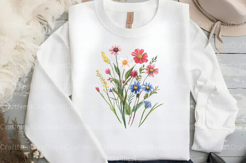 Flowers Clipart Bundle for Creative Projects - CraftNest - Digital Crafting and Art