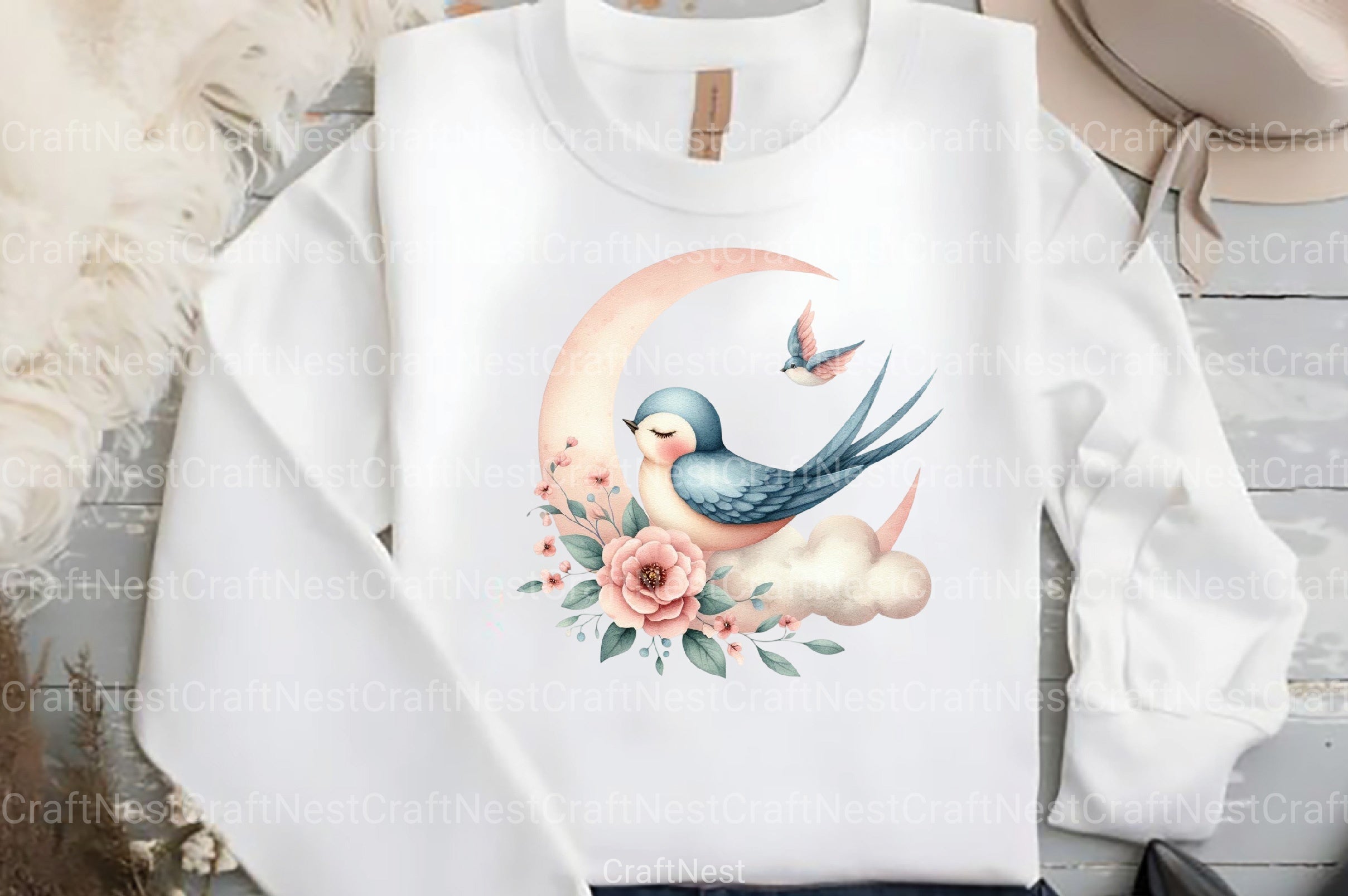 Swallow Mother's Day Clipart Bundle - CraftNest - Digital Crafting and Art