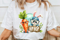 Funny Easter Bunny Hip Hop Clipart Bundle - CraftNest - Digital Crafting and Art