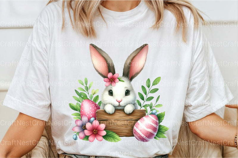 Cute Easter Bunny Clipart Bundle 11 - CraftNest - Digital Crafting and Art