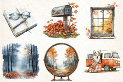 Autumn Chilly Morning Clipart Bundle 4 - CraftNest - Digital Crafting and Art