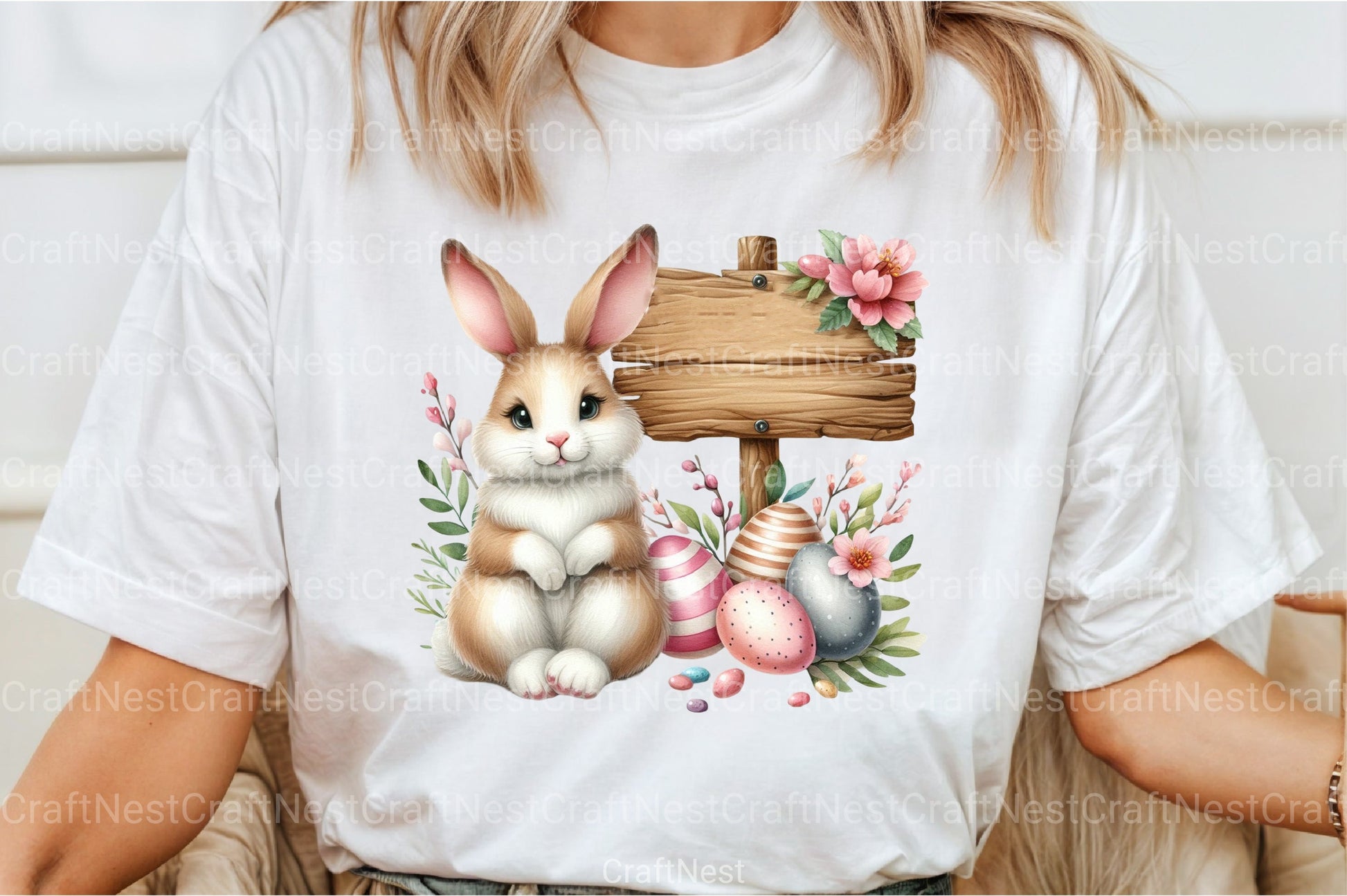 Cute Easter Bunny Clipart Bundle 17 - CraftNest - Digital Crafting and Art