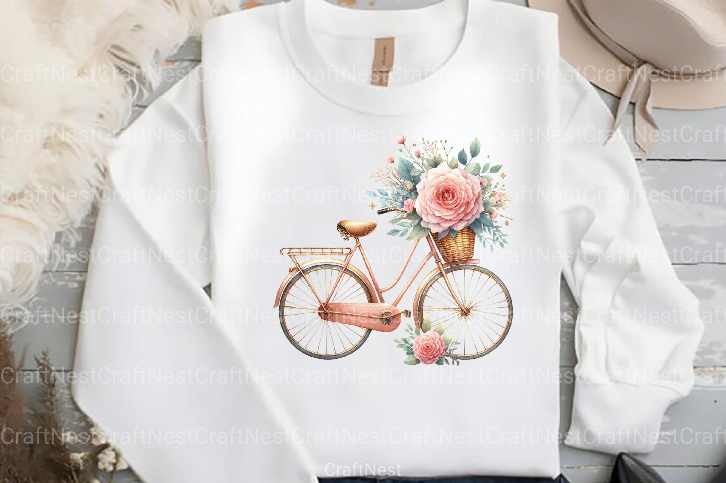 Vintage Dusty Rose Mother's Day Clipart Bundle - CraftNest - Digital Crafting and Art