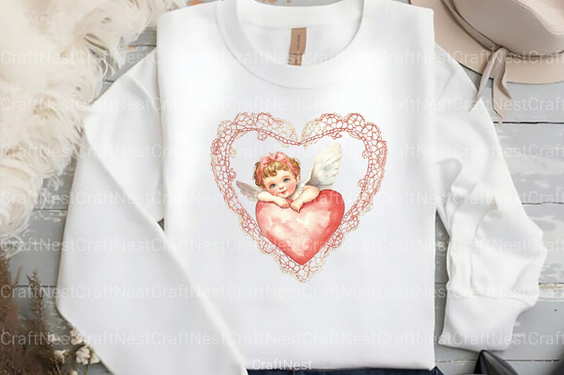 Vintage Cupid Clipart Bundle - CraftNest - Digital Crafting and Art