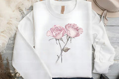 Blush and Silver Glam Roses Clipart Bundle 4 - CraftNest - Digital Crafting and Art