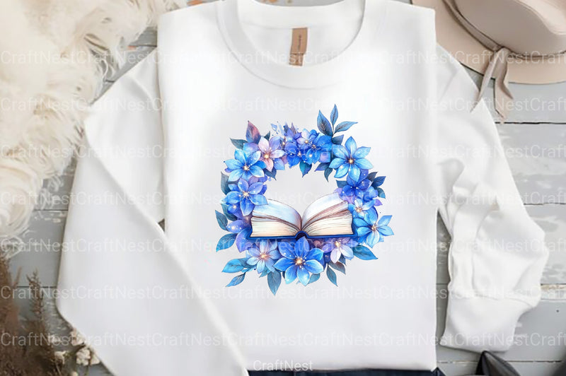 Vibrant Flower Wreath Clipart Bundle for Book Design - CraftNest - Digital Crafting and Art