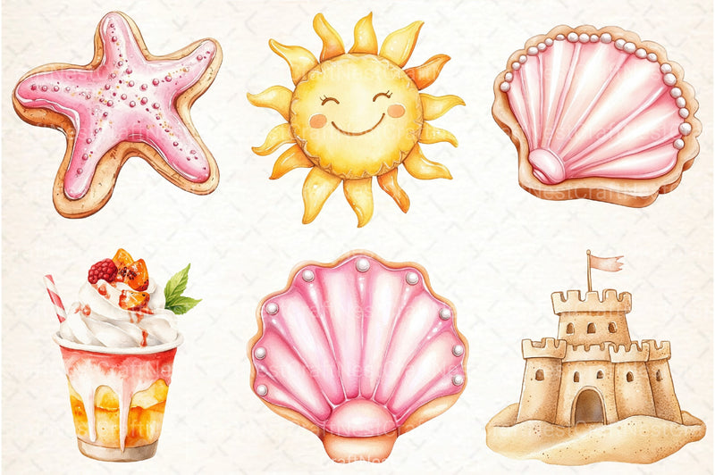 Summer Cookies Clipart Bundle 1 - CraftNest - Digital Crafting and Art
