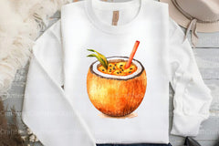 Summer Tropical Smoothie Cup Clipart Bundle 99 - CraftNest - Digital Crafting and Art