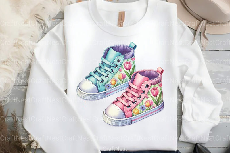 Spring Sneakers Clipart Bundle - CraftNest - Digital Crafting and Art