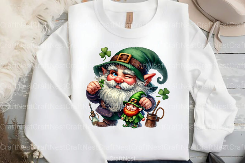 St. Patrick's Day Gnomes Clipart Bundle - CraftNest - Digital Crafting and Art