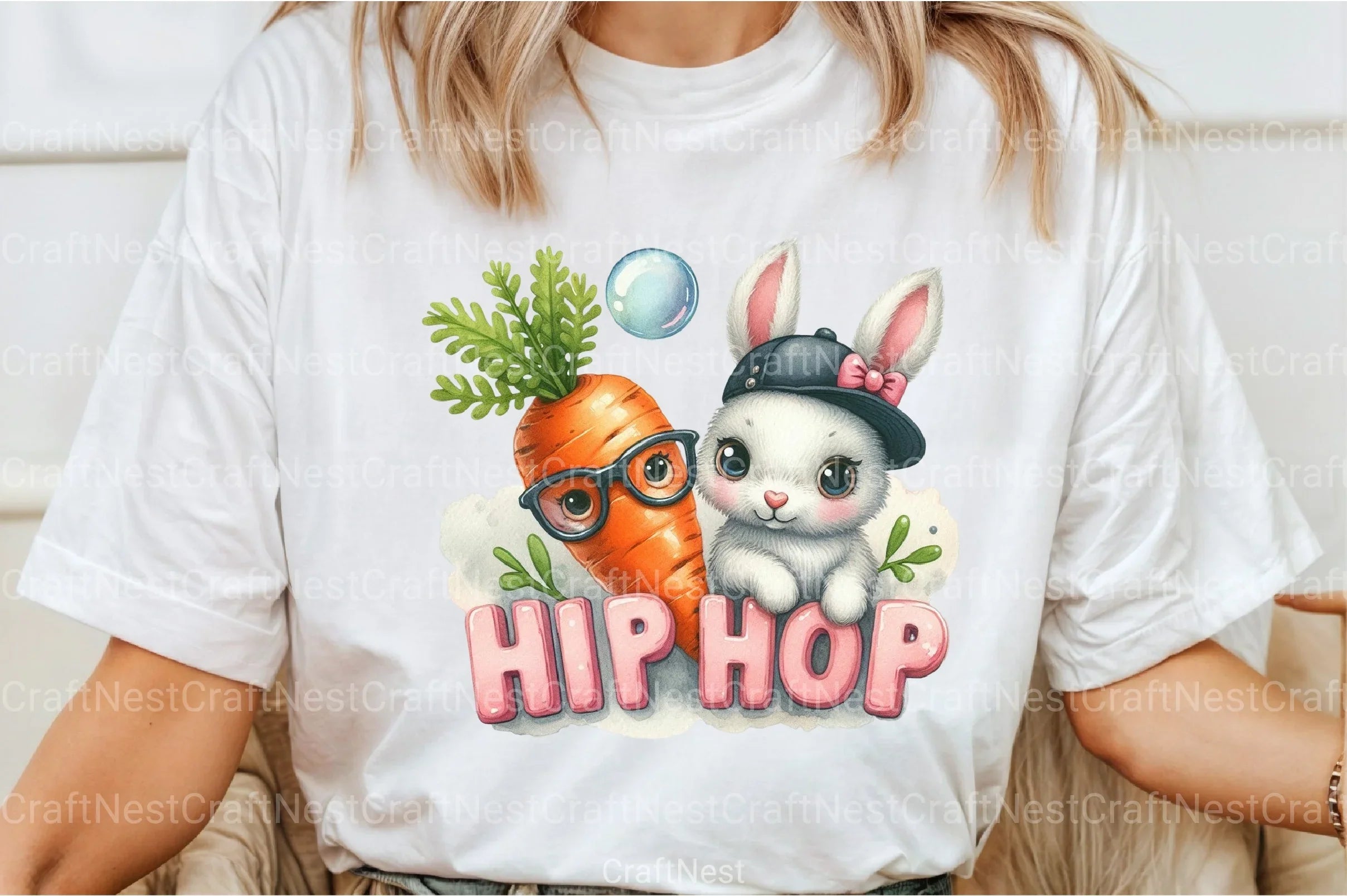 Hip Hop Easter Bunny Clipart Bundle - CraftNest - Digital Crafting and Art