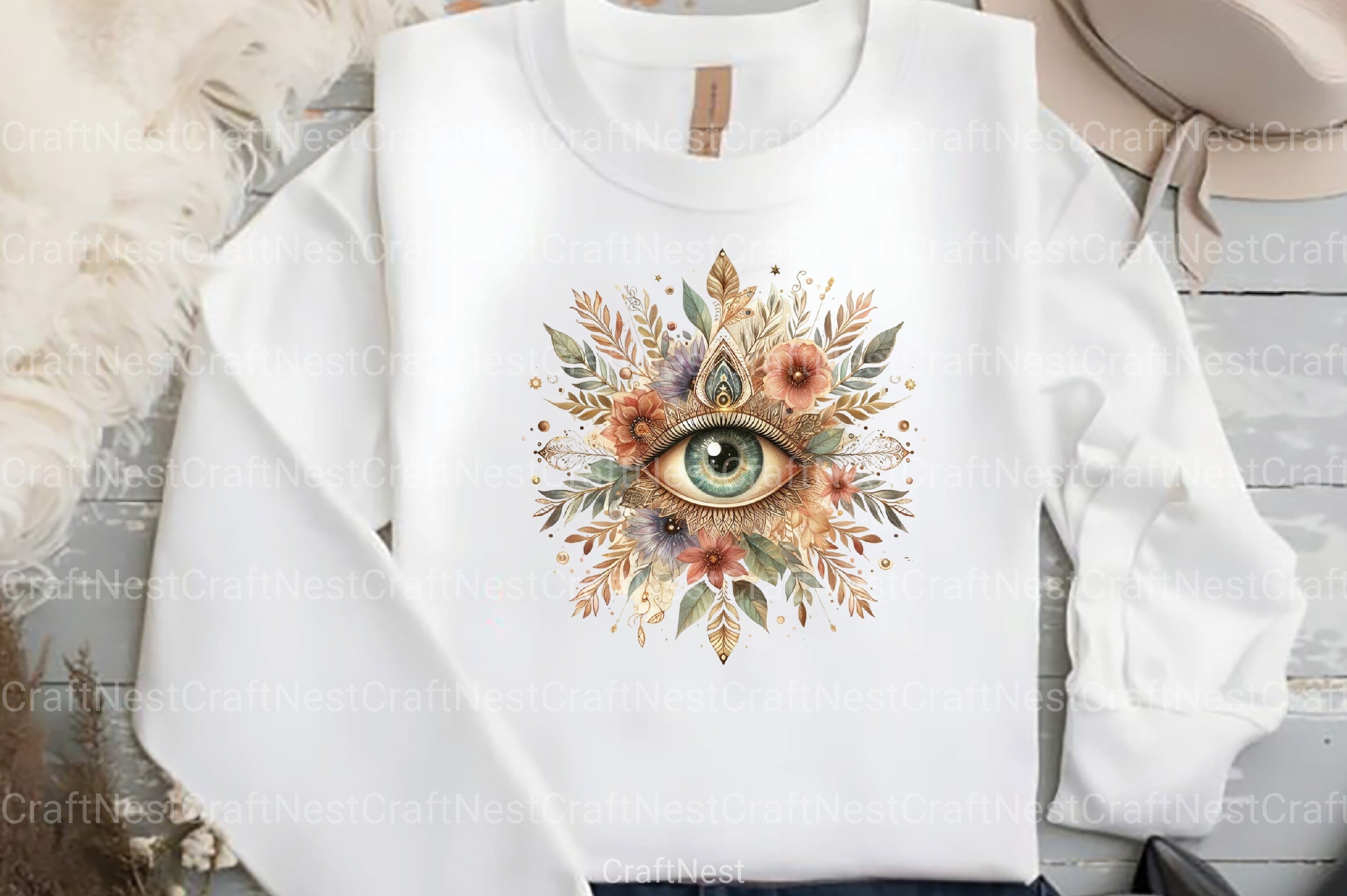 Boho Vibes Vintage Elements Clipart Bundle - CraftNest - Digital Crafting and Art