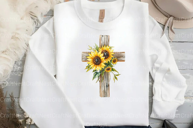 Floral Cross Clipart Bundle - CraftNest - Digital Crafting and Art