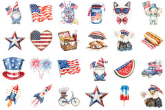 4th of July Clipart - CraftNest - Digital Crafting and Art