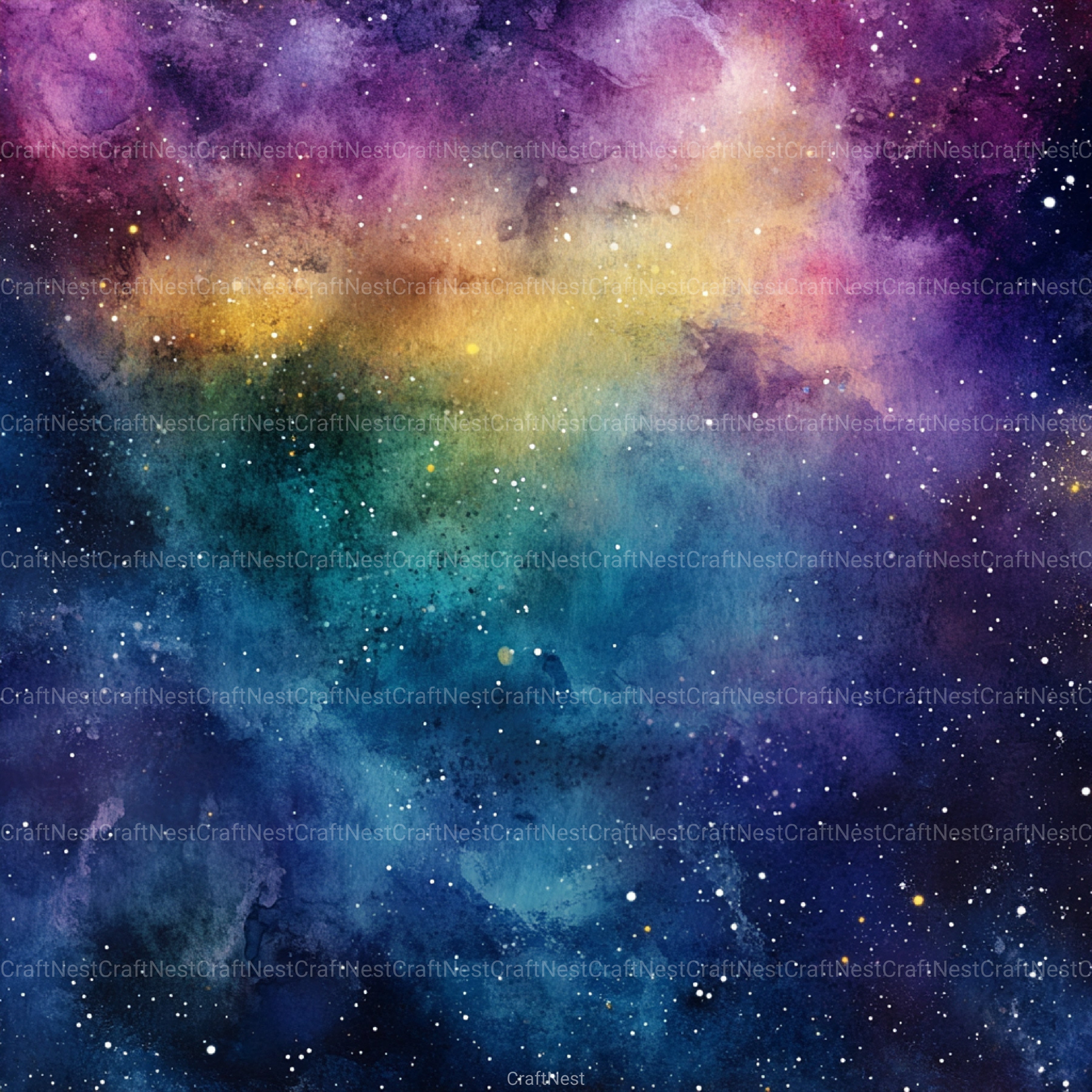 Cosmic Nebula Digital Papers - CraftNest - Digital Crafting and Art