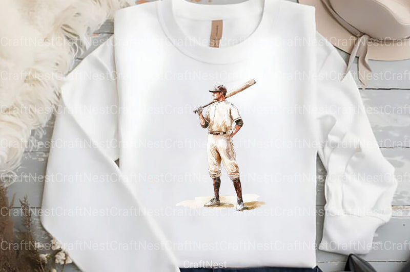 Baseball Players Clipart Bundle - CraftNest - Digital Crafting and Art