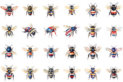 4th Of July Patriotic Bee Clipart Bundle - CraftNest - Digital Crafting and Art