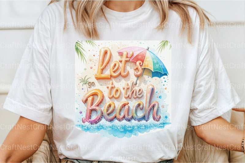 Let's Go to the Beach Clipart Bundle - CraftNest - Digital Crafting and Art