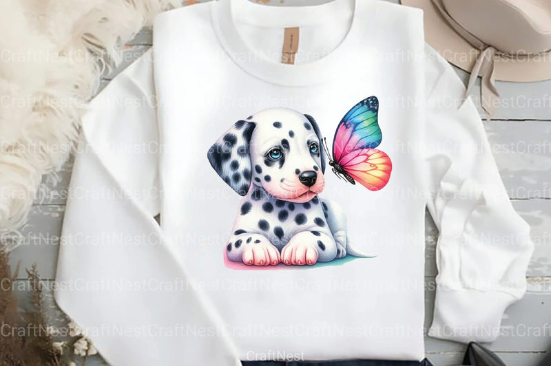 Cute Spring Puppy Clipart Bundle 77 - CraftNest - Digital Crafting and Art