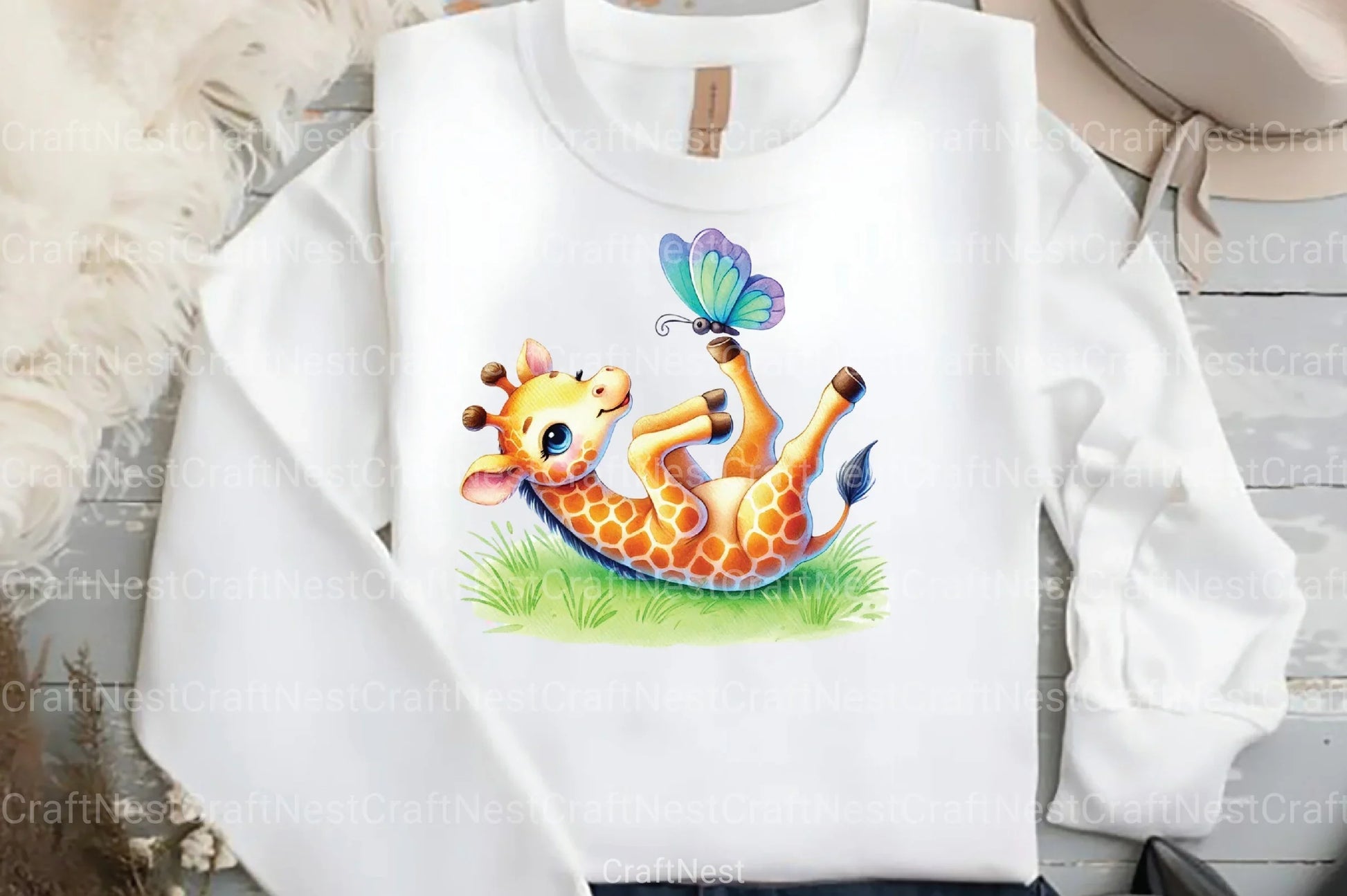 Giraffe Spring Clipart Bundle 1 - CraftNest - Digital Crafting and Art